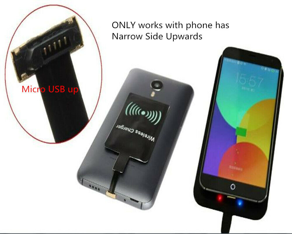 Pad récepteur de charge sans fil Qi (port micro USB) Pad récepteur de charge sans fil Qi (port micro USB)